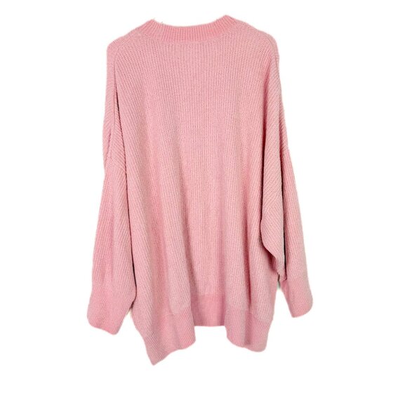 NWT PINK Victoria’s Secret Chenille Pullover Sweater Oversized Pink Size XXL NEW - Picture 11 of 13